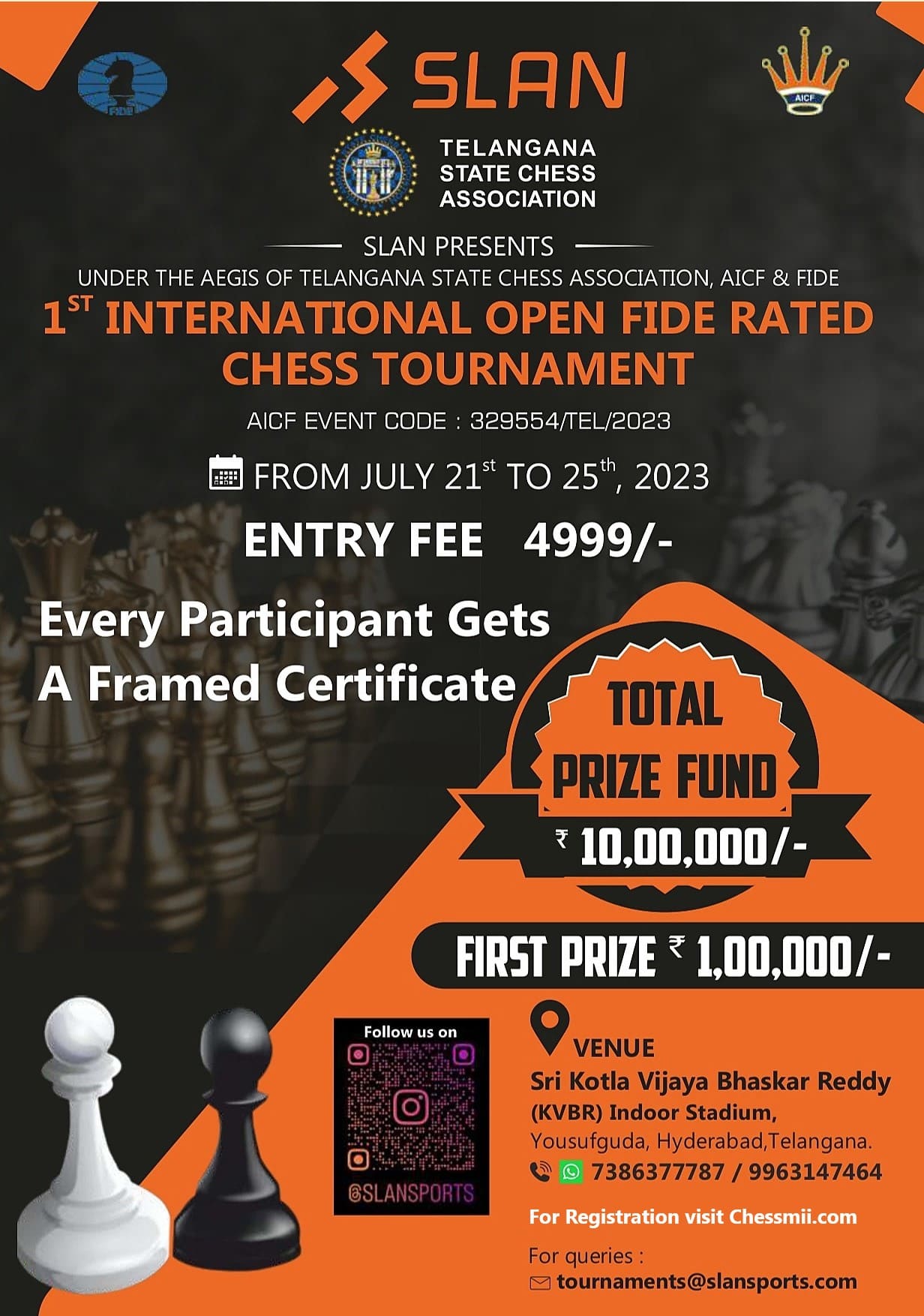 All India Fide Rapid Rating Chess Tournament at Hyderabad from